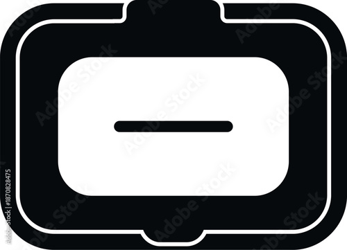 Wet wipes container icon showing a dispenser for personal care and cleaning