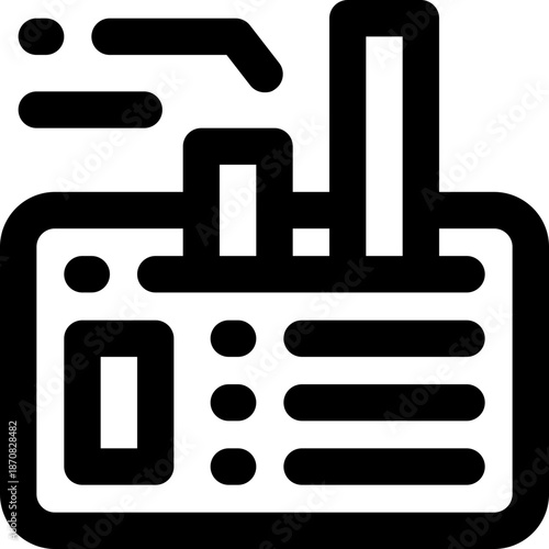 dashboard line icon. Clean and minimalist vector icon for websites, mobile apps, presentations, and logos. Fully scalable and customizable for any project.