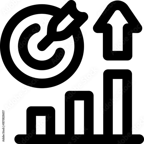 goal line icon. Clean and minimalist vector icon for websites, mobile apps, presentations, and logos. Fully scalable and customizable for any project.