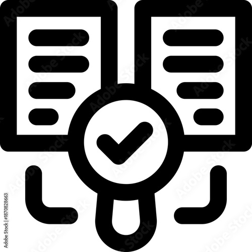 comparison line icon. Clean and minimalist vector icon for websites, mobile apps, presentations, and logos. Fully scalable and customizable for any project.