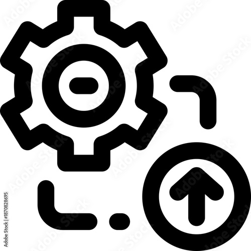 improvement line icon. Clean and minimalist vector icon for websites, mobile apps, presentations, and logos. Fully scalable and customizable for any project.