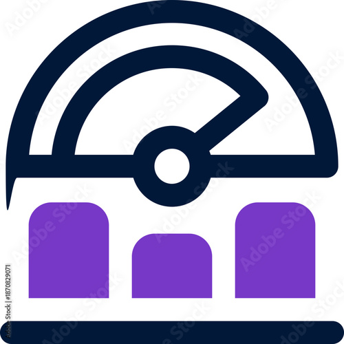 performance duotone icon. Sleek and modern vector icon for websites, mobile apps, marketing materials, and corporate design. Fully scalable and ready to use.