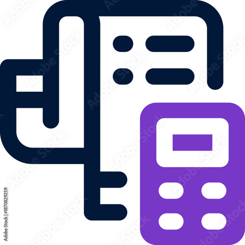 accounting duotone icon. Sleek and modern vector icon for websites, mobile apps, marketing materials, and corporate design. Fully scalable and ready to use.