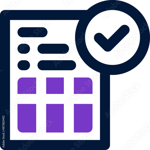 validation duotone icon. Sleek and modern vector icon for websites, mobile apps, marketing materials, and corporate design. Fully scalable and ready to use.