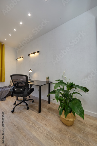 Wallpaper Mural Pokój z biurkiem i łóżkiem - gabinet Torontodigital.ca