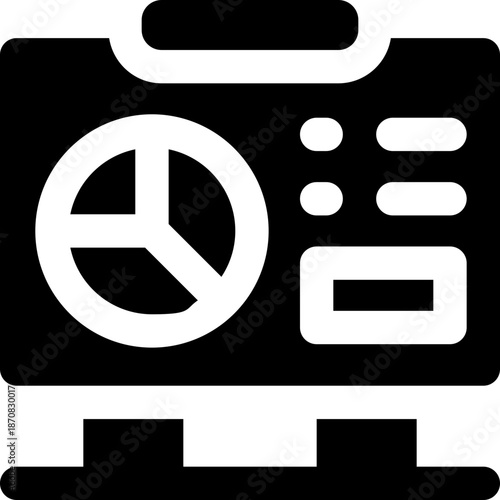 statistic board glyph icon. Strong and solid vector icon for websites, mobile interfaces, presentations, and visual branding. High quality and easy to edit.