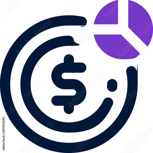 money management duotone icon. Sleek and modern vector icon for websites, mobile apps, marketing materials, and corporate design. Fully scalable and ready to use.