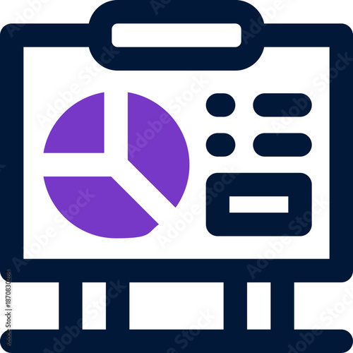 statistic board duotone icon. Sleek and modern vector icon for websites, mobile apps, marketing materials, and corporate design. Fully scalable and ready to use.