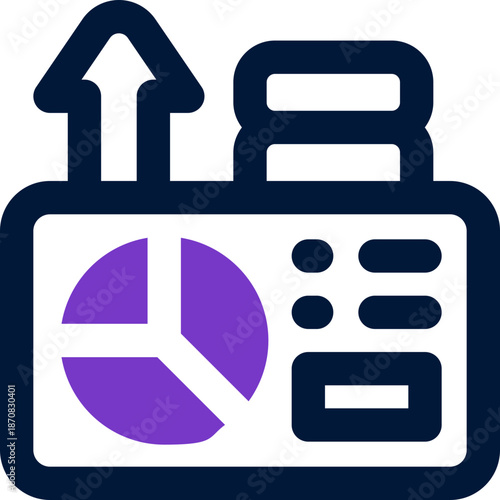 profit duotone icon. Sleek and modern vector icon for websites, mobile apps, marketing materials, and corporate design. Fully scalable and ready to use.