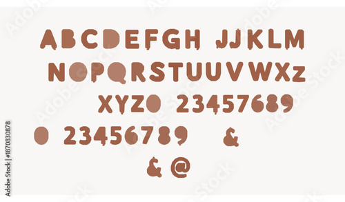 Realistic 3D balloon font vector alphabet with numbers symbols and multilingual characters isolated on white