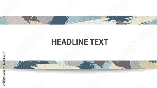Modern abstract background with bold headline banner for digital designs
