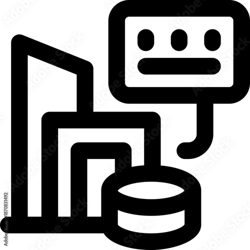 asset line icon. Clean and minimalist vector icon for websites, mobile apps, presentations, and logos. Fully scalable and customizable for any project.