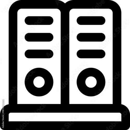 archive line icon. Clean and minimalist vector icon for websites, mobile apps, presentations, and logos. Fully scalable and customizable for any project.