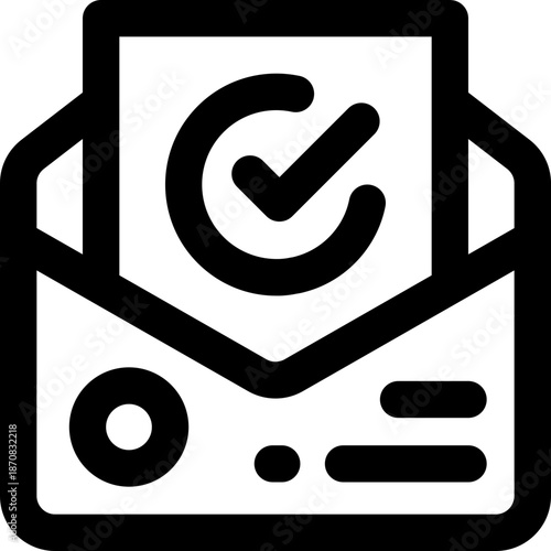 mail line icon. Clean and minimalist vector icon for websites, mobile apps, presentations, and logos. Fully scalable and customizable for any project.