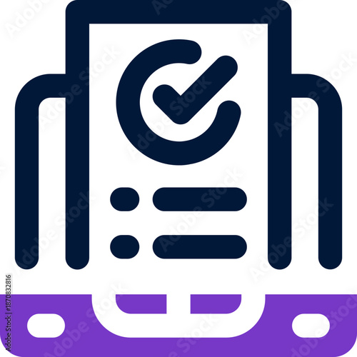 digital contract duotone icon. Sleek and modern vector icon for websites, mobile apps, marketing materials, and corporate design. Fully scalable and ready to use.