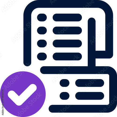 checklist duotone icon. Sleek and modern vector icon for websites, mobile apps, marketing materials, and corporate design. Fully scalable and ready to use.