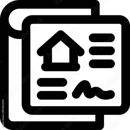 rent line icon. Clean and minimalist vector icon for websites, mobile apps, presentations, and logos. Fully scalable and customizable for any project.