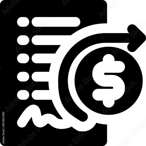 gig economy glyph icon. Strong and solid vector icon for websites, mobile interfaces, presentations, and visual branding. High quality and easy to edit.