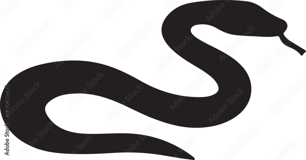 Fototapeta premium Snake, showing off its smooth scales and long body