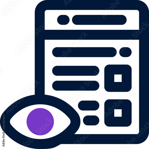 audit duotone icon. Sleek and modern vector icon for websites, mobile apps, marketing materials, and corporate design. Fully scalable and ready to use.