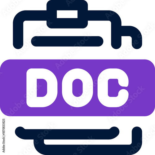 document duotone icon. Sleek and modern vector icon for websites, mobile apps, marketing materials, and corporate design. Fully scalable and ready to use.