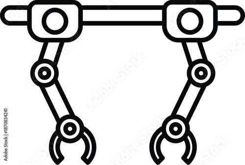 Robotic arms symbolizing automation, technology, and industrial manufacturing process