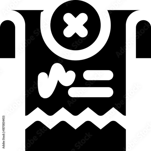 end of contract glyph icon. Strong and solid vector icon for websites, mobile interfaces, presentations, and visual branding. High quality and easy to edit.