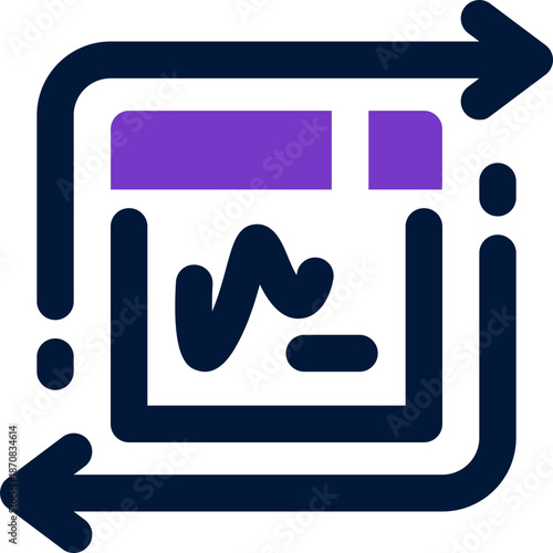 renewal duotone icon. Sleek and modern vector icon for websites, mobile apps, marketing materials, and corporate design. Fully scalable and ready to use.