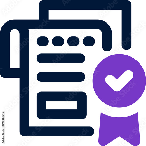 license duotone icon. Sleek and modern vector icon for websites, mobile apps, marketing materials, and corporate design. Fully scalable and ready to use.