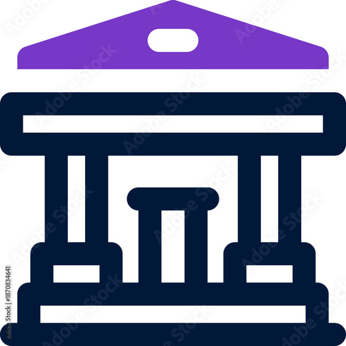 court duotone icon. Sleek and modern vector icon for websites, mobile apps, marketing materials, and corporate design. Fully scalable and ready to use.