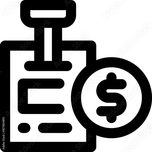 id card line icon. Clean and minimalist vector icon for websites, mobile apps, presentations, and logos. Fully scalable and customizable for any project.