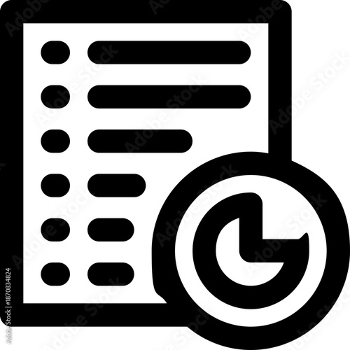 task list line icon. Clean and minimalist vector icon for websites, mobile apps, presentations, and logos. Fully scalable and customizable for any project.