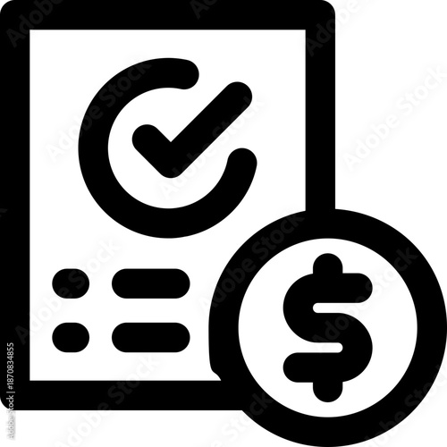 contract line icon. Clean and minimalist vector icon for websites, mobile apps, presentations, and logos. Fully scalable and customizable for any project.