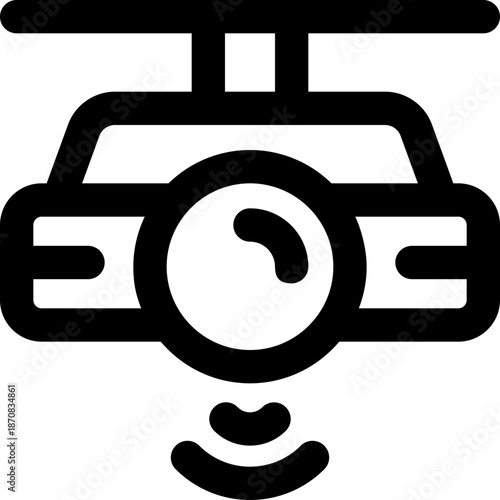 projector line icon. Clean and minimalist vector icon for websites, mobile apps, presentations, and logos. Fully scalable and customizable for any project.