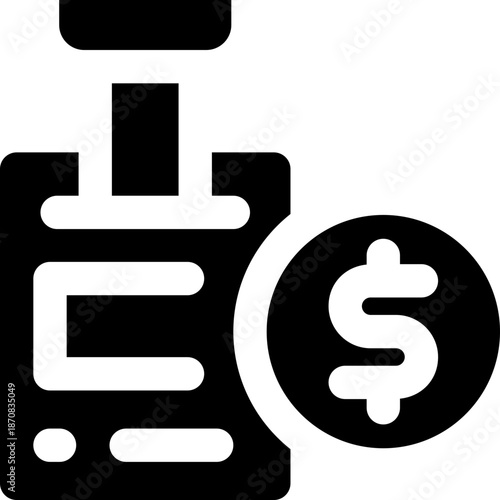 id card glyph icon. Strong and solid vector icon for websites, mobile interfaces, presentations, and visual branding. High quality and easy to edit.