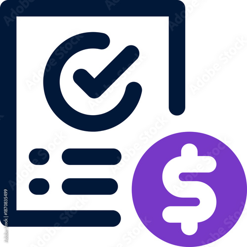 contract duotone icon. Sleek and modern vector icon for websites, mobile apps, marketing materials, and corporate design. Fully scalable and ready to use.