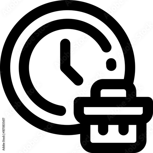 time line icon. Clean and minimalist vector icon for websites, mobile apps, presentations, and logos. Fully scalable and customizable for any project.