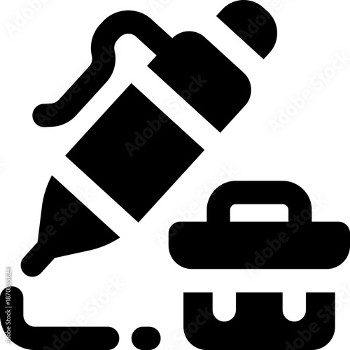 writing glyph icon. Strong and solid vector icon for websites, mobile interfaces, presentations, and visual branding. High quality and easy to edit.