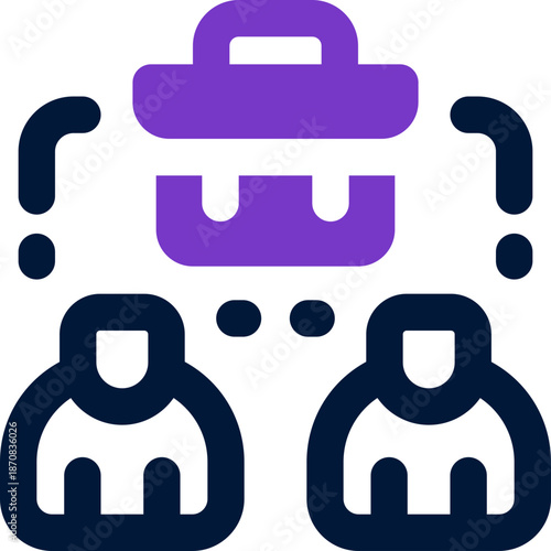 meeting duotone icon. Sleek and modern vector icon for websites, mobile apps, marketing materials, and corporate design. Fully scalable and ready to use.