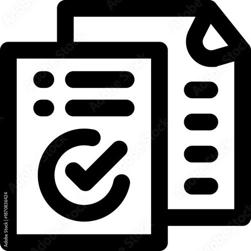 approval line icon. Clean and minimalist vector icon for websites, mobile apps, presentations, and logos. Fully scalable and customizable for any project.