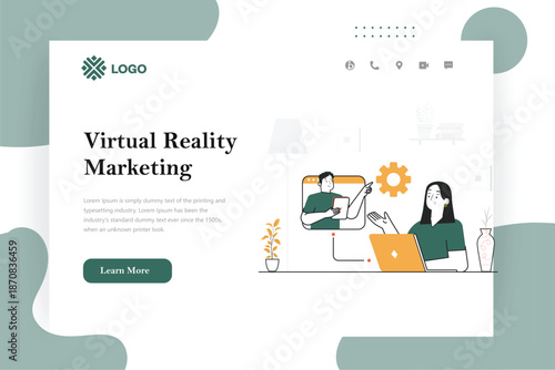 Modern Digital Marketing & Business Landing Page Illustrations