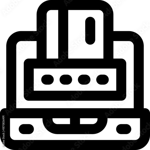 pin account line icon. Clean and minimalist vector icon for websites, mobile apps, presentations, and logos. Fully scalable and customizable for any project.