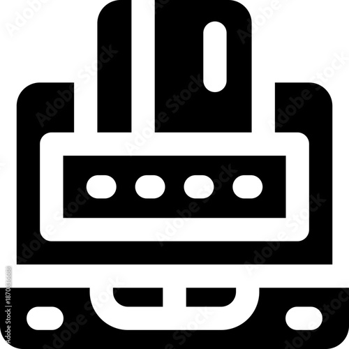 pin account glyph icon. Strong and solid vector icon for websites, mobile interfaces, presentations, and visual branding. High quality and easy to edit.