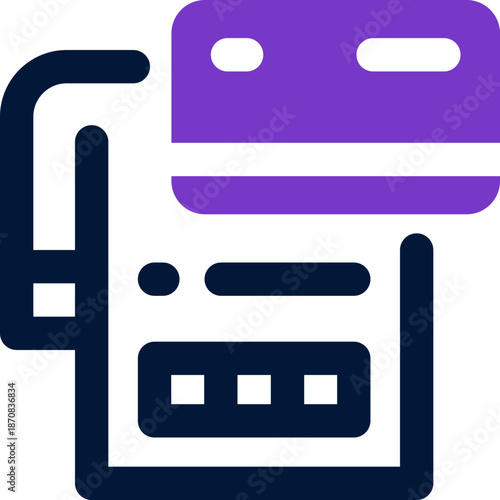 bill duotone icon. Sleek and modern vector icon for websites, mobile apps, marketing materials, and corporate design. Fully scalable and ready to use.