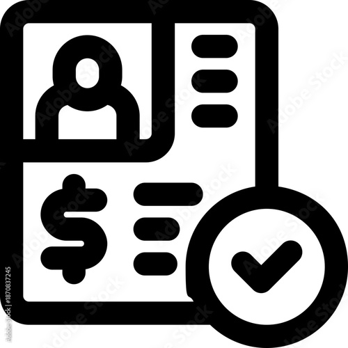 applicant line icon. Clean and minimalist vector icon for websites, mobile apps, presentations, and logos. Fully scalable and customizable for any project.