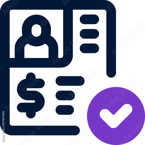 applicant duotone icon. Sleek and modern vector icon for websites, mobile apps, marketing materials, and corporate design. Fully scalable and ready to use.