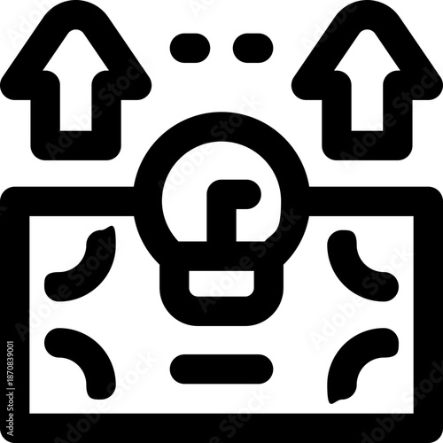 idea line icon. Clean and minimalist vector icon for websites, mobile apps, presentations, and logos. Fully scalable and customizable for any project.