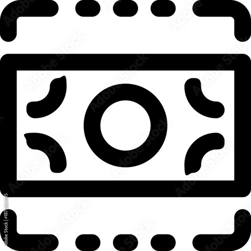 target line icon. Clean and minimalist vector icon for websites, mobile apps, presentations, and logos. Fully scalable and customizable for any project.