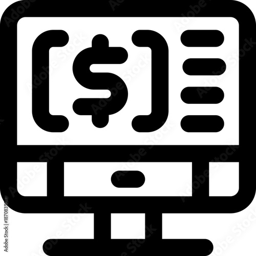 platform line icon. Clean and minimalist vector icon for websites, mobile apps, presentations, and logos. Fully scalable and customizable for any project.