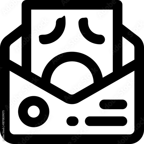 mail line icon. Clean and minimalist vector icon for websites, mobile apps, presentations, and logos. Fully scalable and customizable for any project.